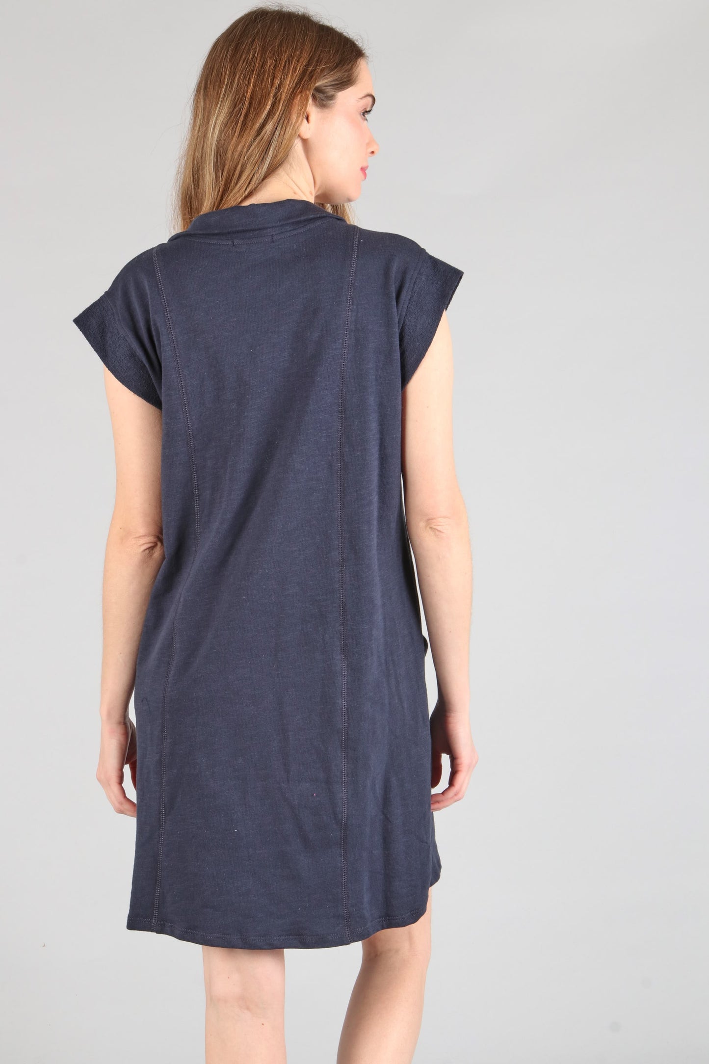 Sara’s Pick Cotton Terry Half Zip Dress - Final Sale