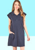 Sara’s Pick Cotton Terry Half Zip Dress - Final Sale