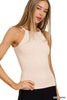 Stone Washed Ribbed Seamless Cami Top | ZENANA *DEAL