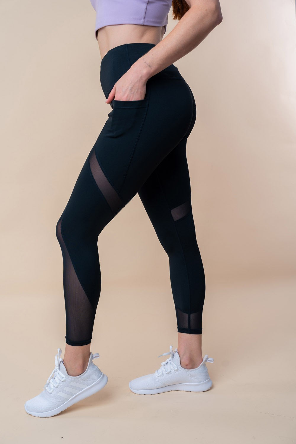 High Waisted Solid Knit Leggings