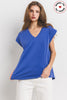 Modal Solid Knit V-neck Sleeveless Top - Final Sale