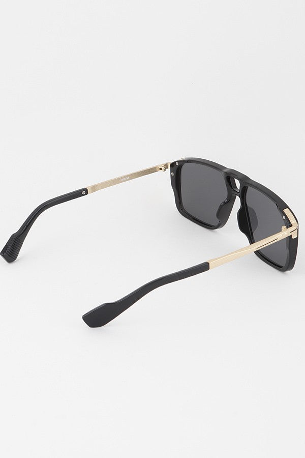 Classic Aviator Block Sunglasses