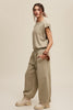 Athleisure French Terry Loose Jogger Jumpsuit | LISTICLE