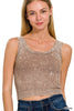 SALE : Stone Washed Ribbed Seamless Tank Top* - Final Sale