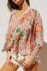 The Bloom Edit Floral Flowy Blouse