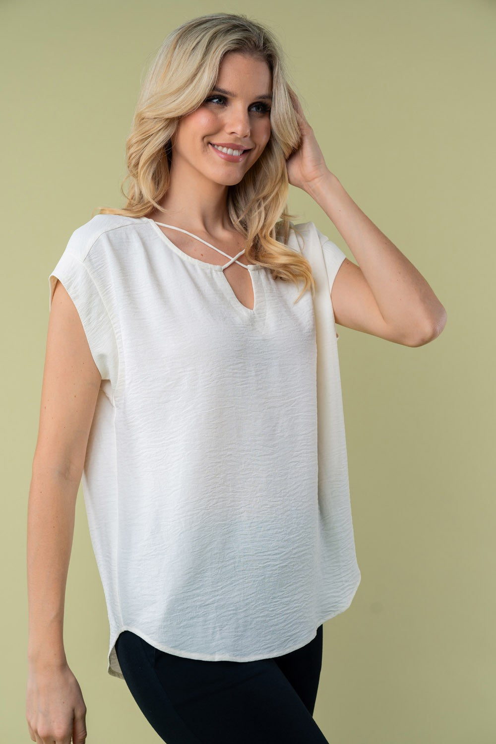 Carefree Charm Short Sleeve Solid Knit Top - Final Sale