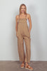 Lovely Day Relaxed Fit Solid Linen Casual Jumpsuit