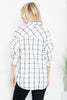 Oversized Plaid Linen Blend Shirt