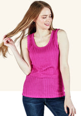 Textured Solid Tank Top
