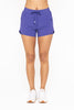 Lined Athleisure Shorts with Curved Hemline | Mono B - Final Sale