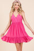 Baby Girl Open Back Ruffled Mini Dress - Final Sale