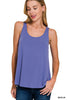 Flowy Hem Rayon Sleeveless Tank Top | ZENANA *DEAL