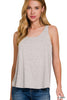 Flowy Hem Rayon Sleeveless Tank Top - Final Sale