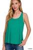 Flowy Hem Rayon Sleeveless Tank Top | ZENANA *DEAL