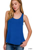 Flowy Hem Rayon Sleeveless Tank Top | ZENANA *DEAL
