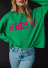 Green Apres Ski Sweater