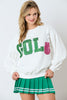 Golf Sequins Embroidery Sweatshirts | FANTASTIC FAWN