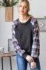 Charcoal Plaid Urban Ribbed Top