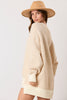Point Knitting Loose Fit Oversized Sweater