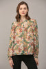 Paisley Print Chiffon Blouse Top ** PREORDER ITEM*