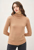 Soft Mockneck Knit Long Sleeve Top