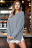 Sara's Steals & Deals: Wave Rib Oversized Sweatshirt With Side Slit (11 COLORS)