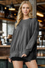 Sara's Steals & Deals: Wave Rib Oversized Sweatshirt With Side Slit (11 COLORS)