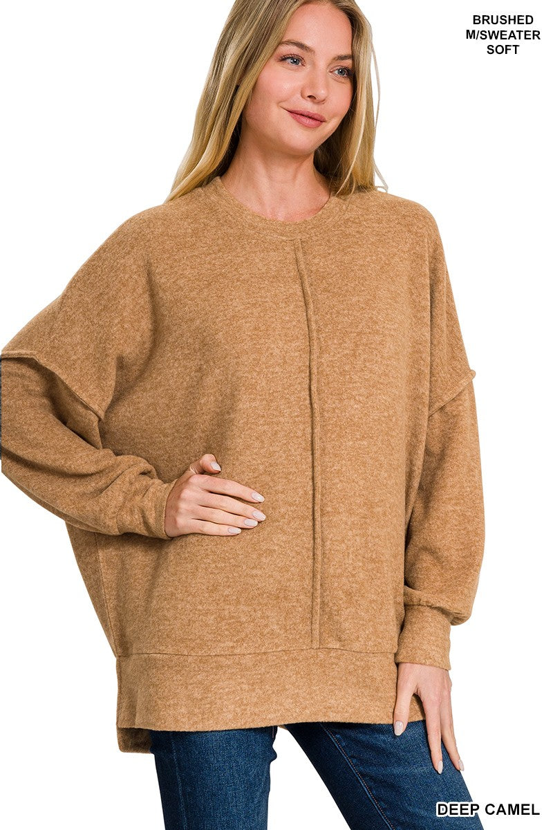 Brushed Melange Hacci Oversized Sweater Top**DEAL - COUPON EXCLUDED