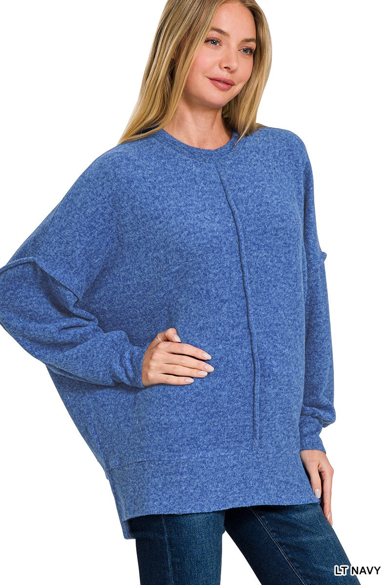 Brushed Melange Hacci Oversized Sweater Top**DEAL - COUPON EXCLUDED