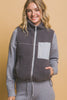 Reversible Fleece Vest With Side Pockets