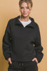 Half Zip Sweatshirt With Funnel Neck