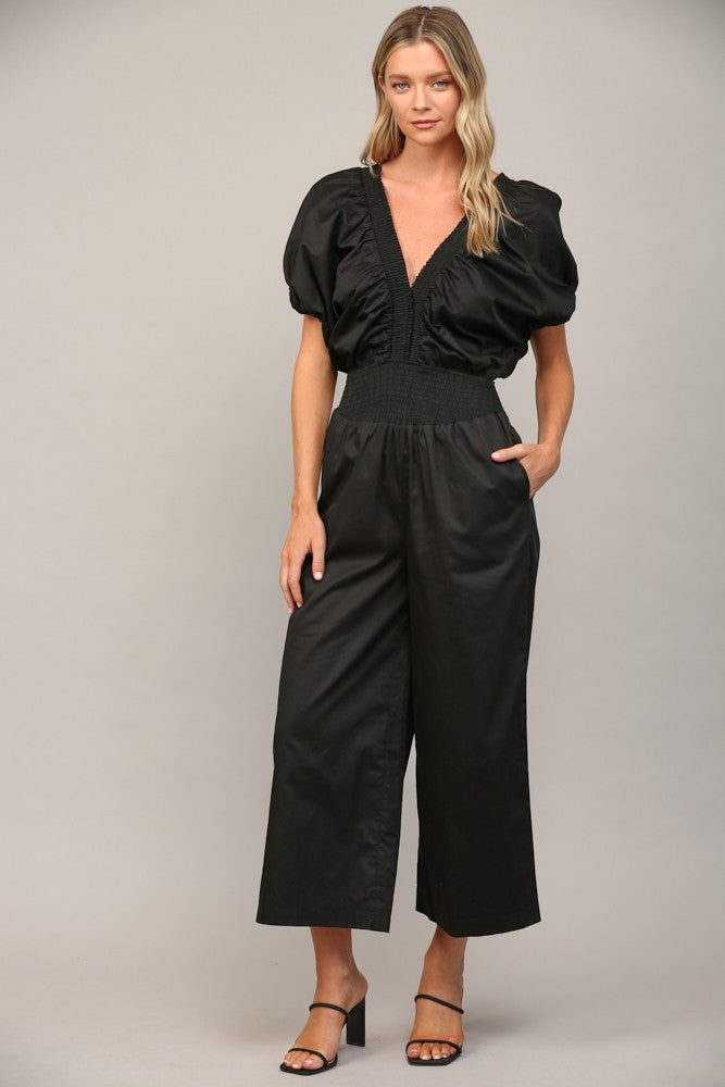 Backstage Beauty Open Tie Back Jumpsuit | FATE