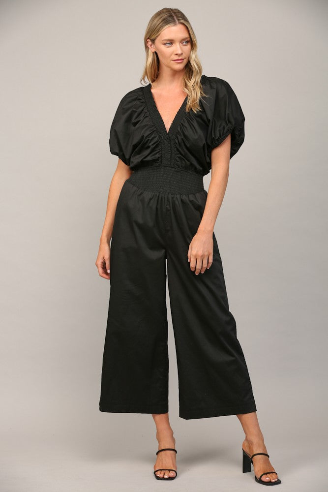 Backstage Beauty Open Tie Back Jumpsuit | FATE