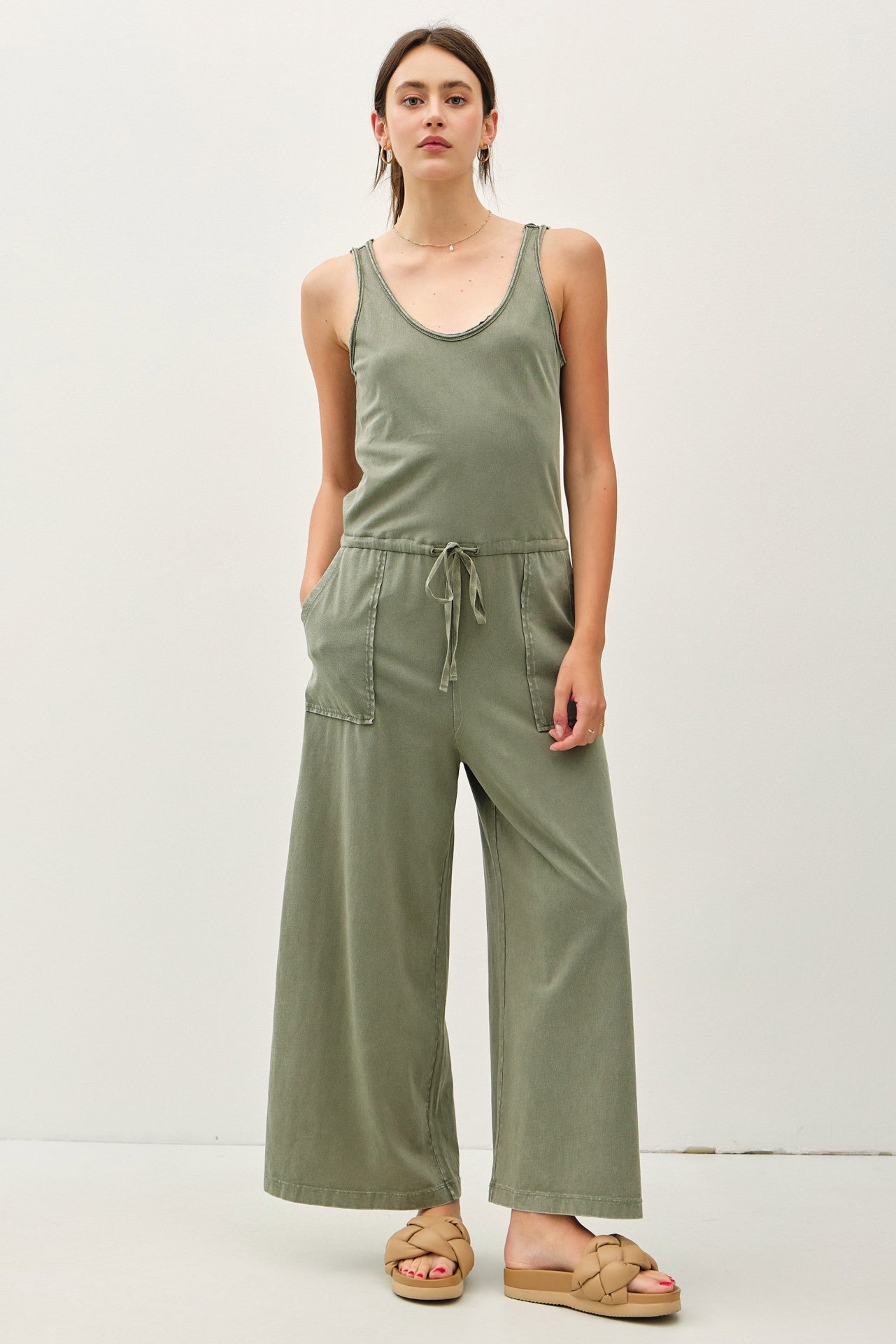 Cotton Tank Jumpsuit