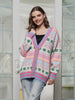 Pink Multi Christmas Cardigan