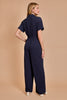 Dark Grey Collar Wide Leg Jumpsuit | GILLI *30A JANUARY PREORDER