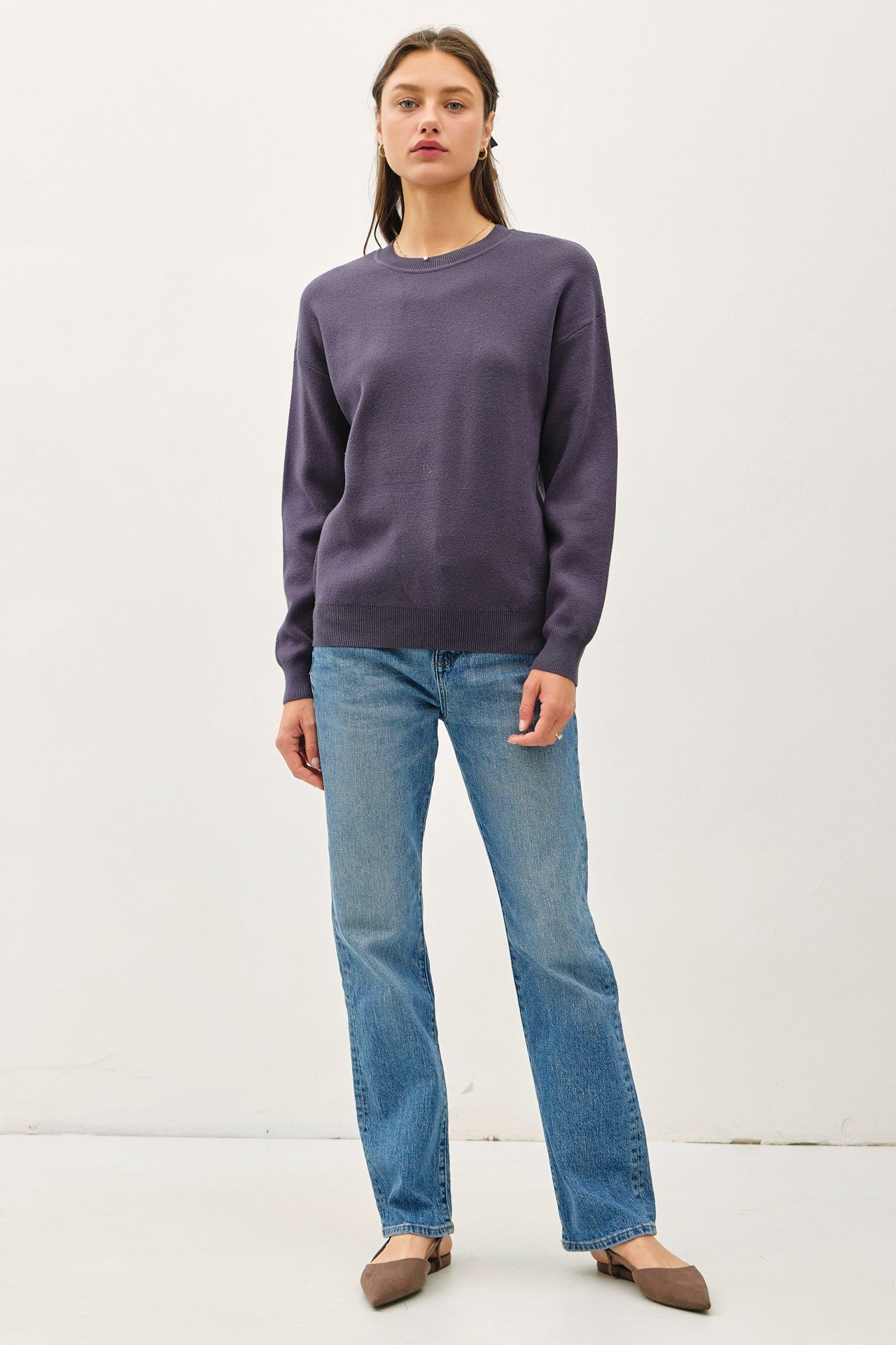 Soft Basic Round Neck Sweater