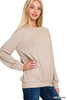 Soft Melange Round Neck Pullover**DEAL - COUPON EXCLUDED