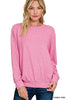 Soft Melange Round Neck Pullover**DEAL - COUPON EXCLUDED