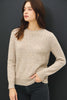 Textured Heather Yarn Sweater