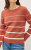 Gradient Striped Crewneck Sweater