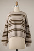 Asymmetrical Striped Lightweight Knit Cropped Top (3 COLORS)  | MIRACLE *LA LIVE PREORDER