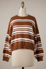 Asymmetrical Striped Lightweight Knit Cropped Top (3 COLORS)  | MIRACLE *LA LIVE PREORDER