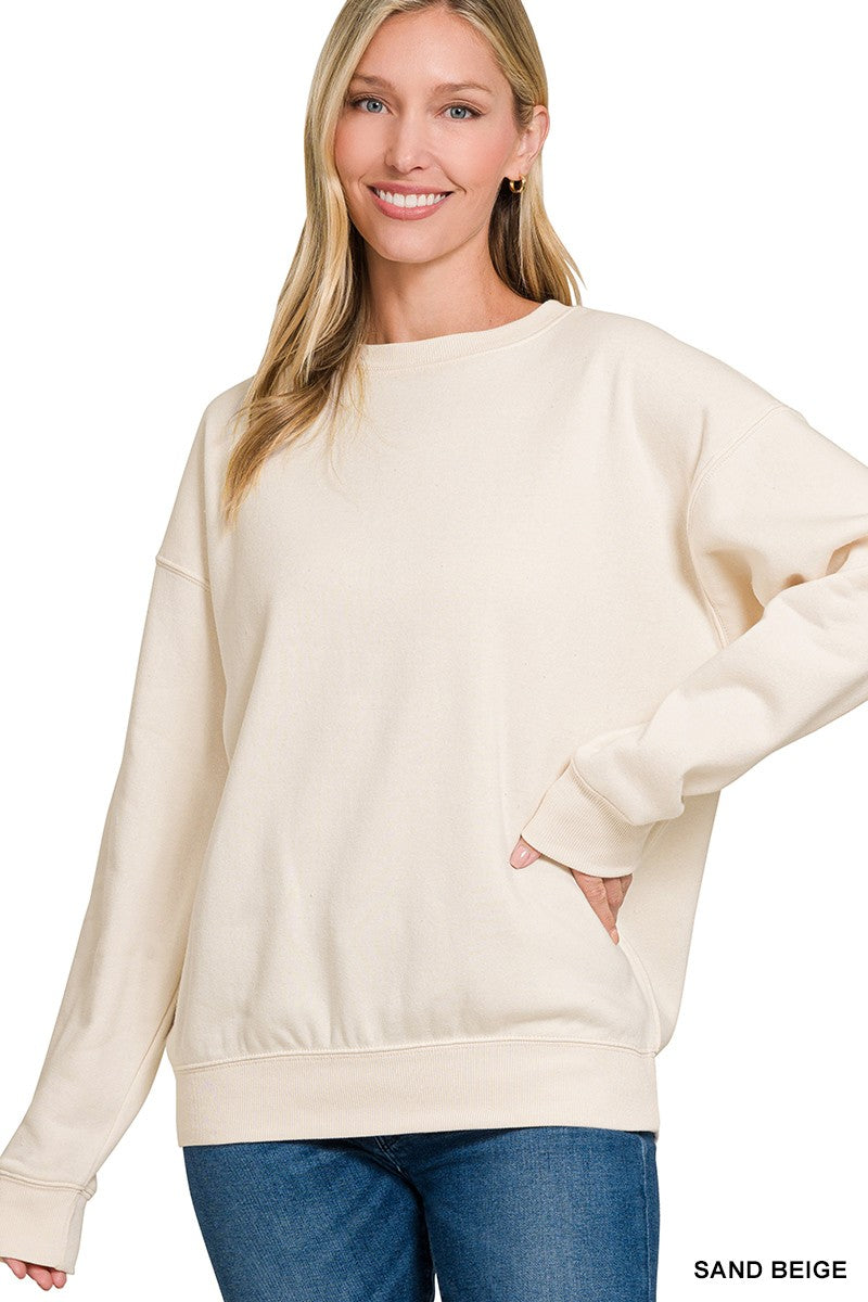 Fleece Crewneck Pullover Sweatshirts**DEAL - COUPON EXCLUDED