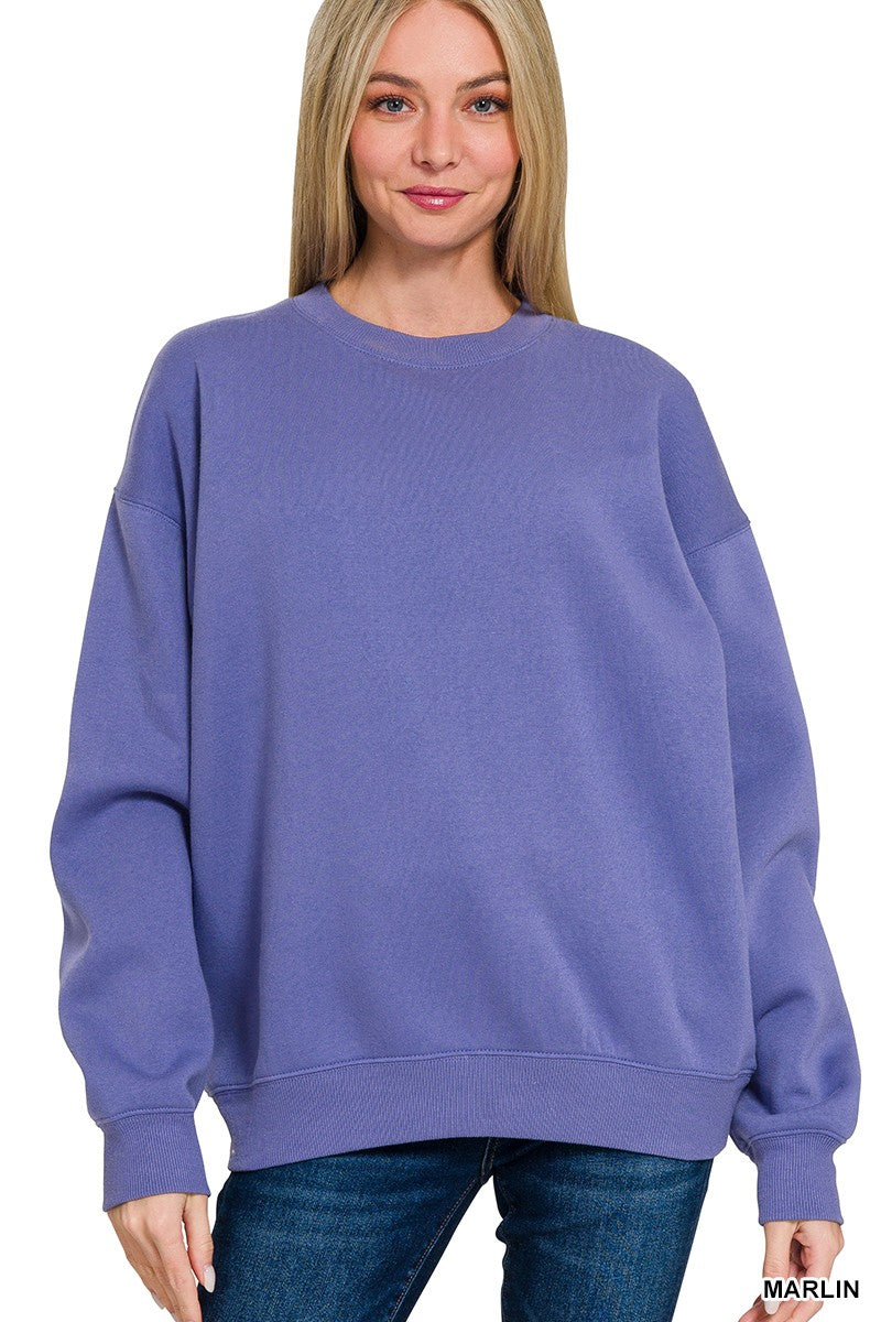 Fleece Crewneck Pullover Sweatshirts* - Final Sale