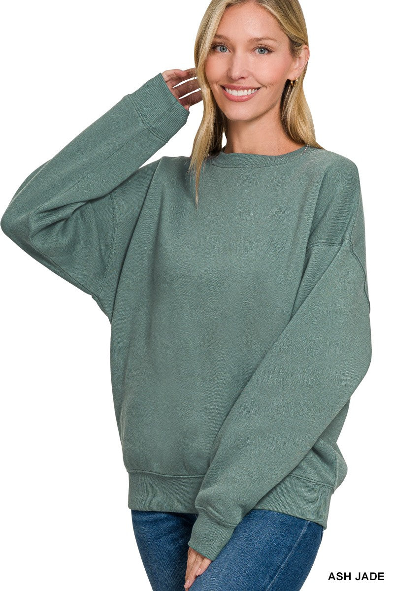 Fleece Crewneck Pullover Sweatshirts* - Final Sale