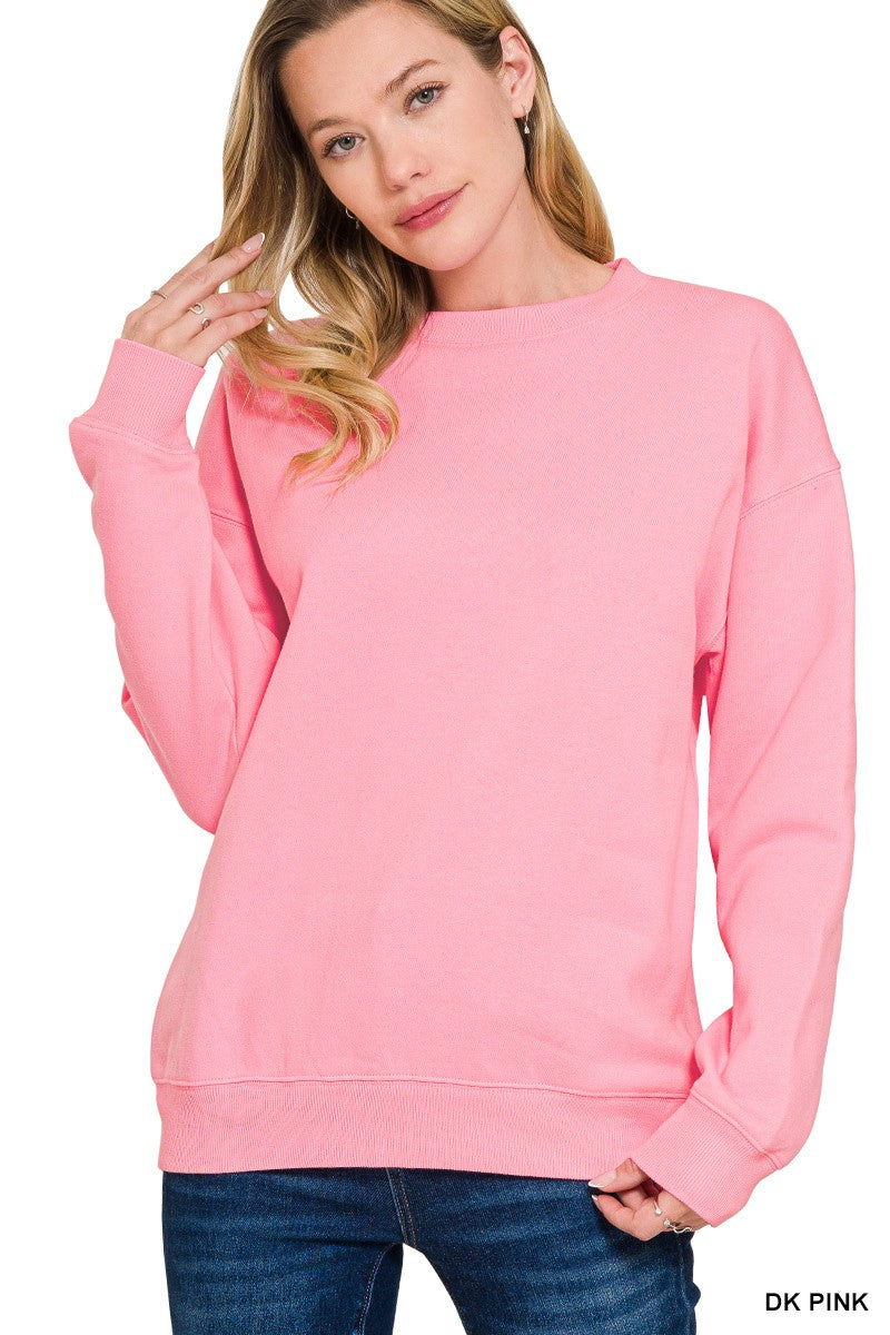 Fleece Crewneck Pullover Sweatshirts* - Final Sale