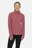 Mock Neck Half Zip Long Sleeve Active Top