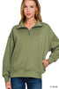 Scuba Half Zip Pullover (7 COLORS) | ZENANA *LA LIVE PREORDER
