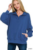 Scuba Half Zip Pullover (7 COLORS) | ZENANA *LA LIVE PREORDER